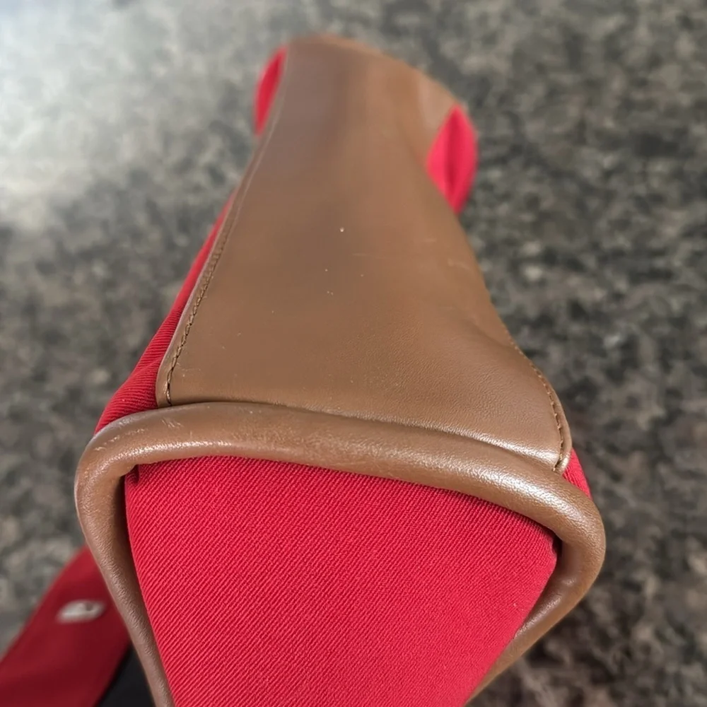 Anne Klein red handbag or shoulder bag EUC